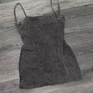 Stylish Gray Denim Dress